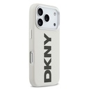 Apple iPhone 17 Pro Uyumlu Kılıf DKNY Orjinal Lisanslı M-safe Şarj Özellikli PU Büyük Dikey Logolu Kapak - 3