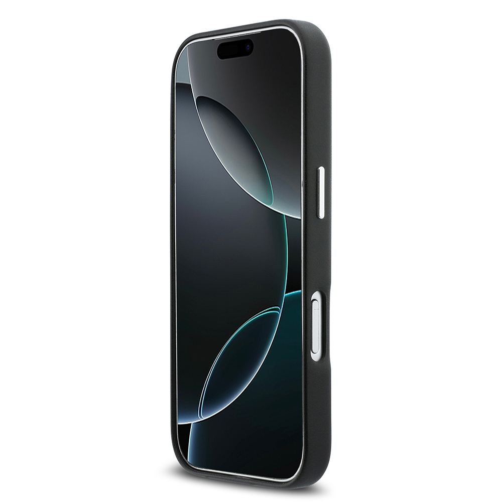 Apple iPhone 17 Pro Uyumlu Kılıf DKNY Orjinal Lisanslı M-safe Şarj Özellikli PU Büyük Dikey Logolu Kapak - 11