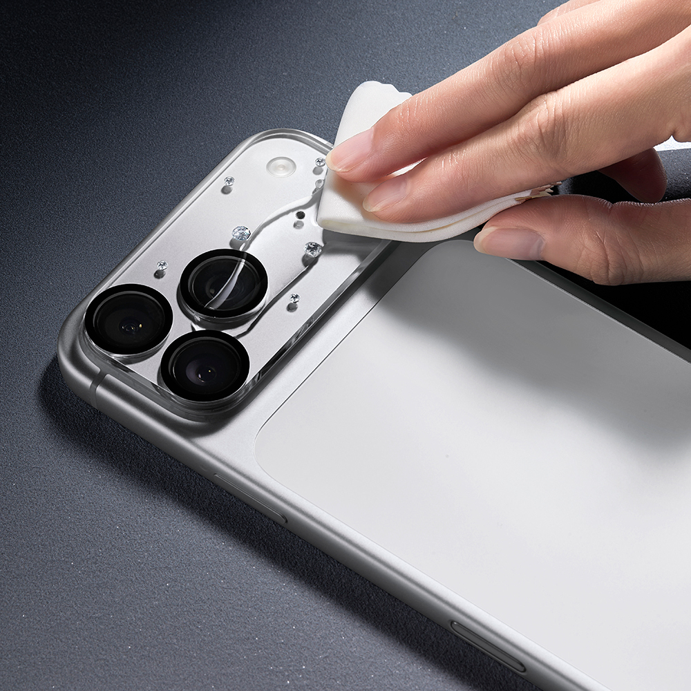 Apple iPhone 17 Pro Uyumlu Pynana Diamond Sky Serisi Taşlı Kamera Lens Koruyucu - 6