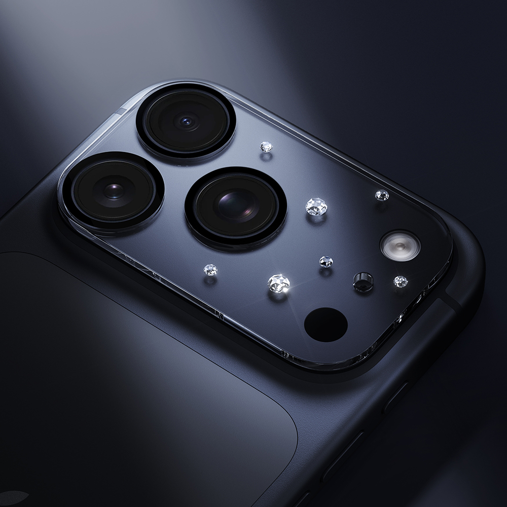 Apple iPhone 17 Pro Uyumlu Pynana Diamond Sky Serisi Taşlı Kamera Lens Koruyucu - 11