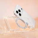 Apple iPhone 17 Pro Max Uyumlu Kılıf M-safe Şarj Özellikli Simli Standlı Pynana Dancing Circle Trendy Serisi Kapak - 9