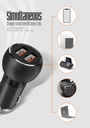 Araç Şarj Cihazı C503Q Type C Hızlı Şarj Özellikli 36 W 2 USB - QC 3.0 Akıllı Metal Şarj Başlığı