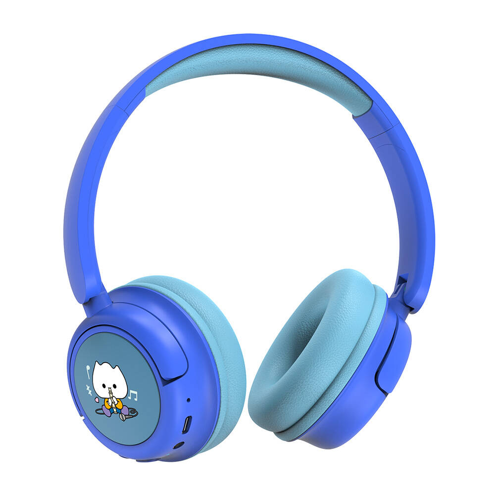 Wiwu KTD-02 Ayarlanabilir Kulak Üstü Kablolu ve Bluetooth 5.3 Çocuk Kulaklığı - 1