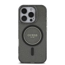Apple iPhone 16 Pro Uyumlu Kılıf Guess Orjinal Lisanslı M-safe Şarj Özellikli Simli Silikon İnci Bileklikli Kapak - 1