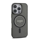 Apple iPhone 16 Pro Uyumlu Kılıf Guess Orjinal Lisanslı M-safe Şarj Özellikli Simli Silikon İnci Bileklikli Kapak - 3