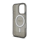 Apple iPhone 16 Pro Uyumlu Kılıf Guess Orjinal Lisanslı M-safe Şarj Özellikli Simli Silikon İnci Bileklikli Kapak - 7