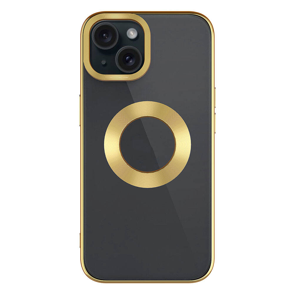 Apple iPhone 15 Plus Uyumlu Kılıf Tek Kamera Çerçeveli Logo Gösteren Zore Omega Kapak - 1