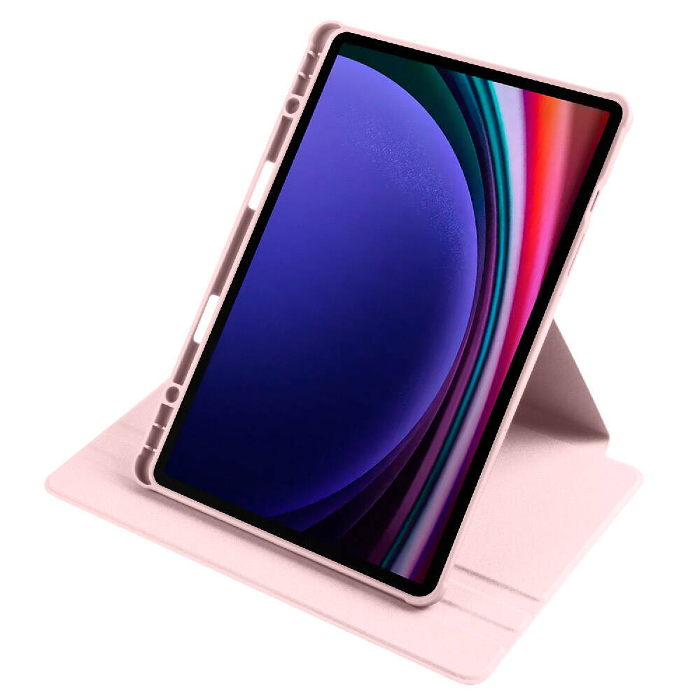 Samsung Galaxy Tab S9 Uyumlu Kılıf Zore Termik Kalem Bölmeli Dönebilen Standlı Kılıf - 21
