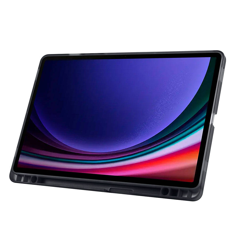 Samsung Galaxy Tab S9 Uyumlu Kılıf Zore Tri Folding Kalem Bölmeli Standlı Kılıf - 30