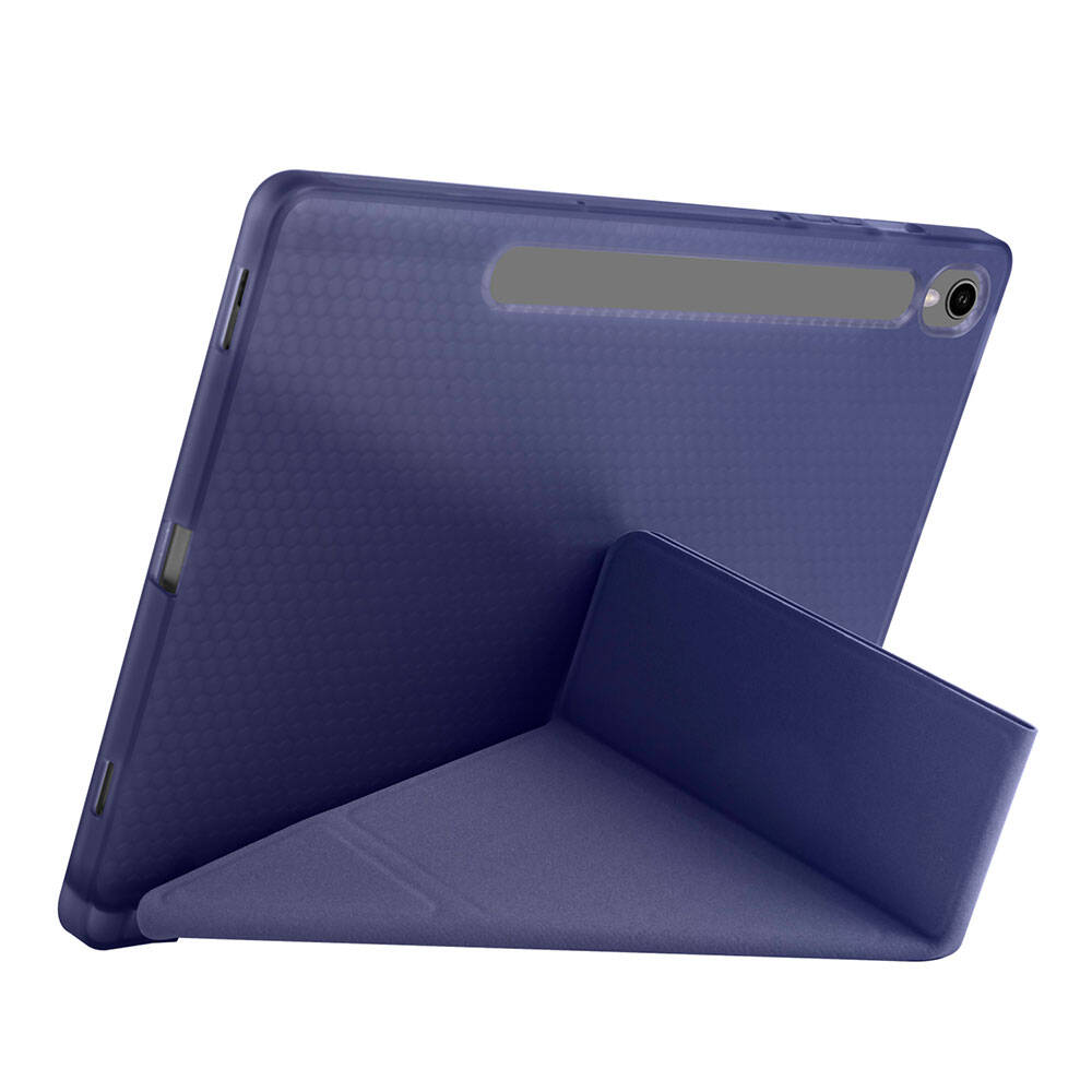 Samsung Galaxy Tab S9 Uyumlu Kılıf Zore Tri Folding Kalem Bölmeli Standlı Kılıf - 35