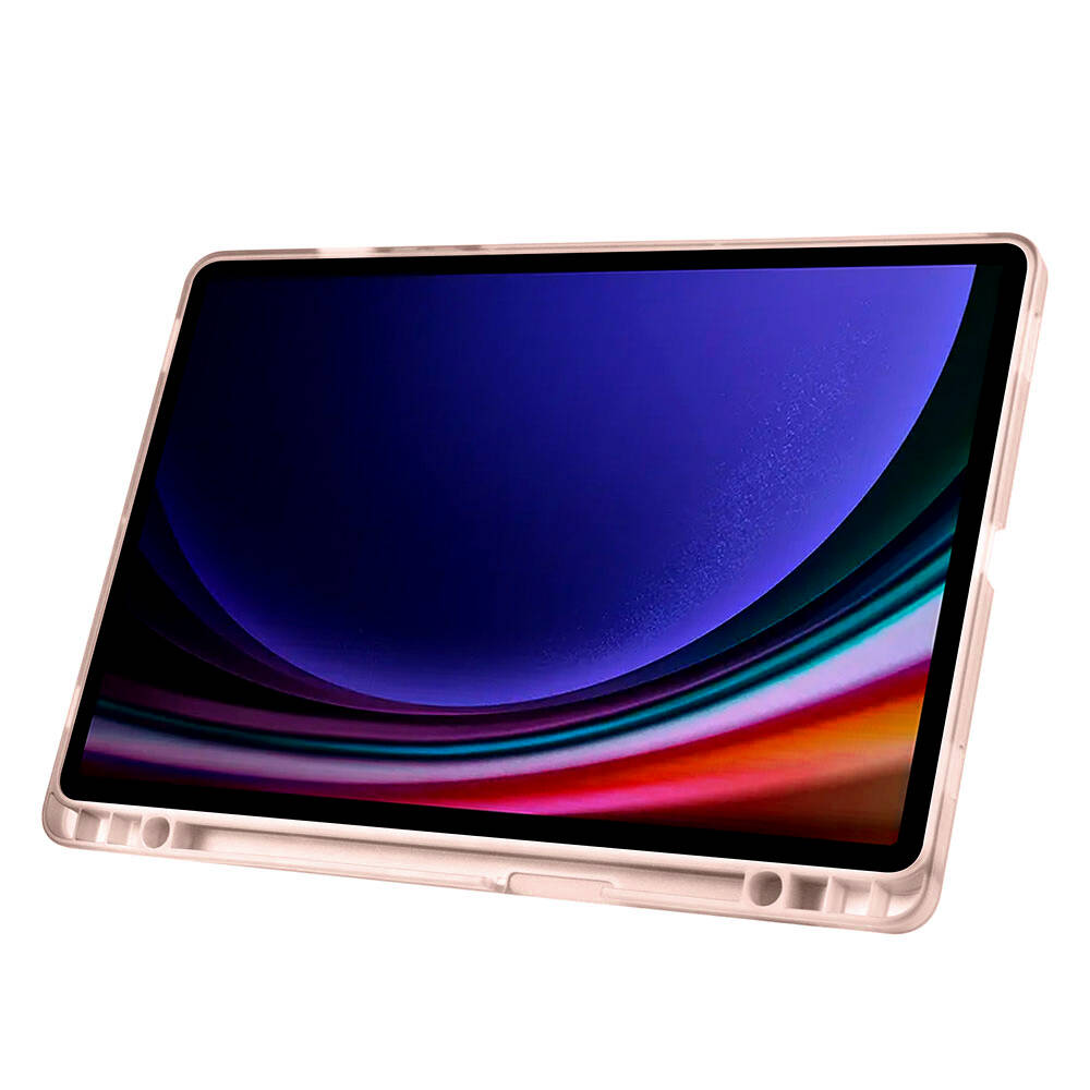 Samsung Galaxy Tab S9 Uyumlu Kılıf Zore Tri Folding Kalem Bölmeli Standlı Kılıf - 48