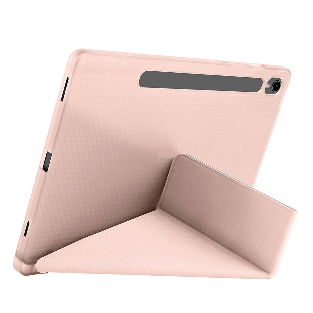 Samsung Galaxy Tab S9 Uyumlu Kılıf Zore Tri Folding Kalem Bölmeli Standlı Kılıf - 49