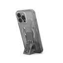 Apple iPhone 16 Pro Max Uyumlu Kılıf Magsafe Şarj Özellikli Teknoloji Desenli Standlı Skinarma Helio Kapak - 4