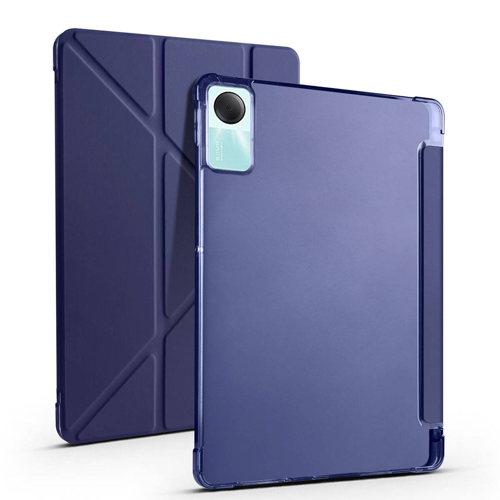 Xiaomi Redmi Pad SE Uyumlu Kılıf Zore Tri Folding Kalem Bölmeli Standlı Kılıf - 2