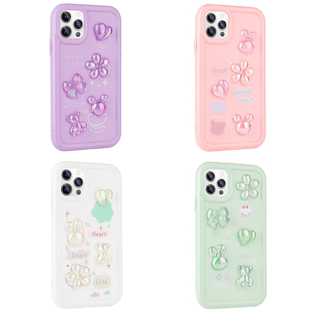 Apple iPhone 11 Pro Uyumlu Kılıf Kabartma Figürlü Parlak Zore Toys Silikon Kapak - 1