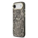 Apple iPhone 17 Air Uyumlu Kılıf Guess Orjinal Lisanslı M-safe Şarj Özellikli Yazı Logolu Python Desenli Kapak - 1