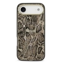 Apple iPhone 17 Air Uyumlu Kılıf Guess Orjinal Lisanslı M-safe Şarj Özellikli Yazı Logolu Python Desenli Kapak - 2