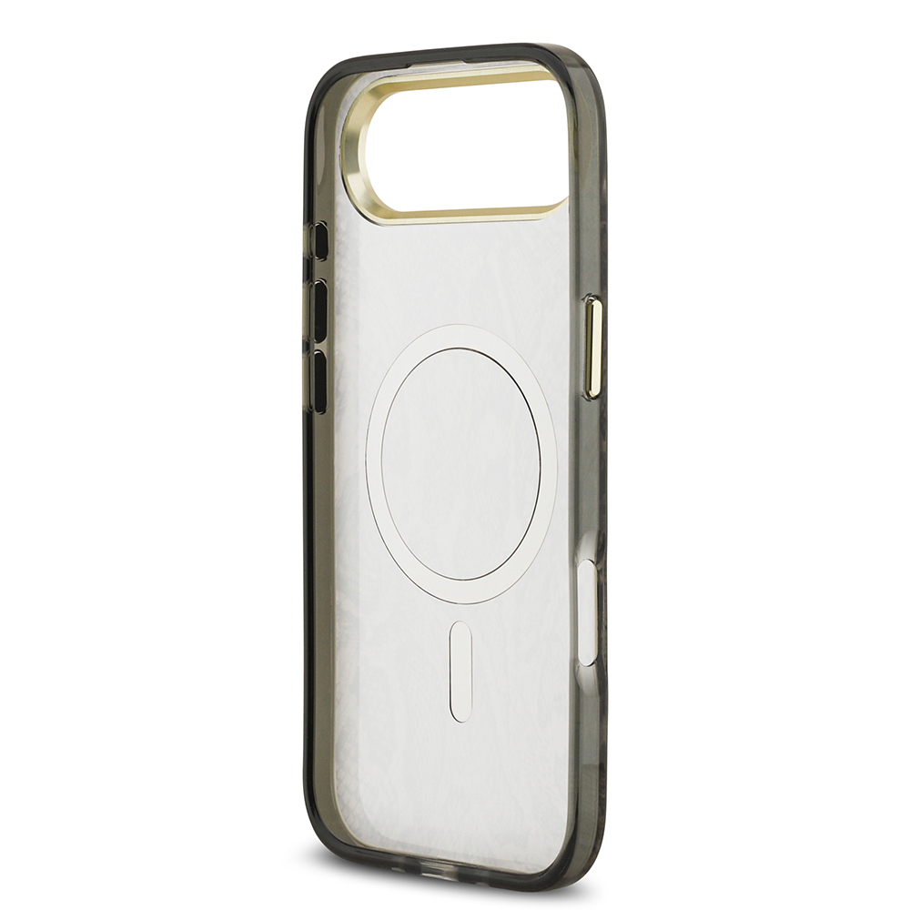 Apple iPhone 17 Air Uyumlu Kılıf Guess Orjinal Lisanslı M-safe Şarj Özellikli Yazı Logolu Python Desenli Kapak - 6