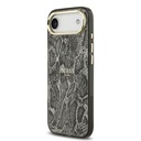 Apple iPhone 17 Air Uyumlu Kılıf Guess Orjinal Lisanslı M-safe Şarj Özellikli Yazı Logolu Python Desenli Kapak - 7