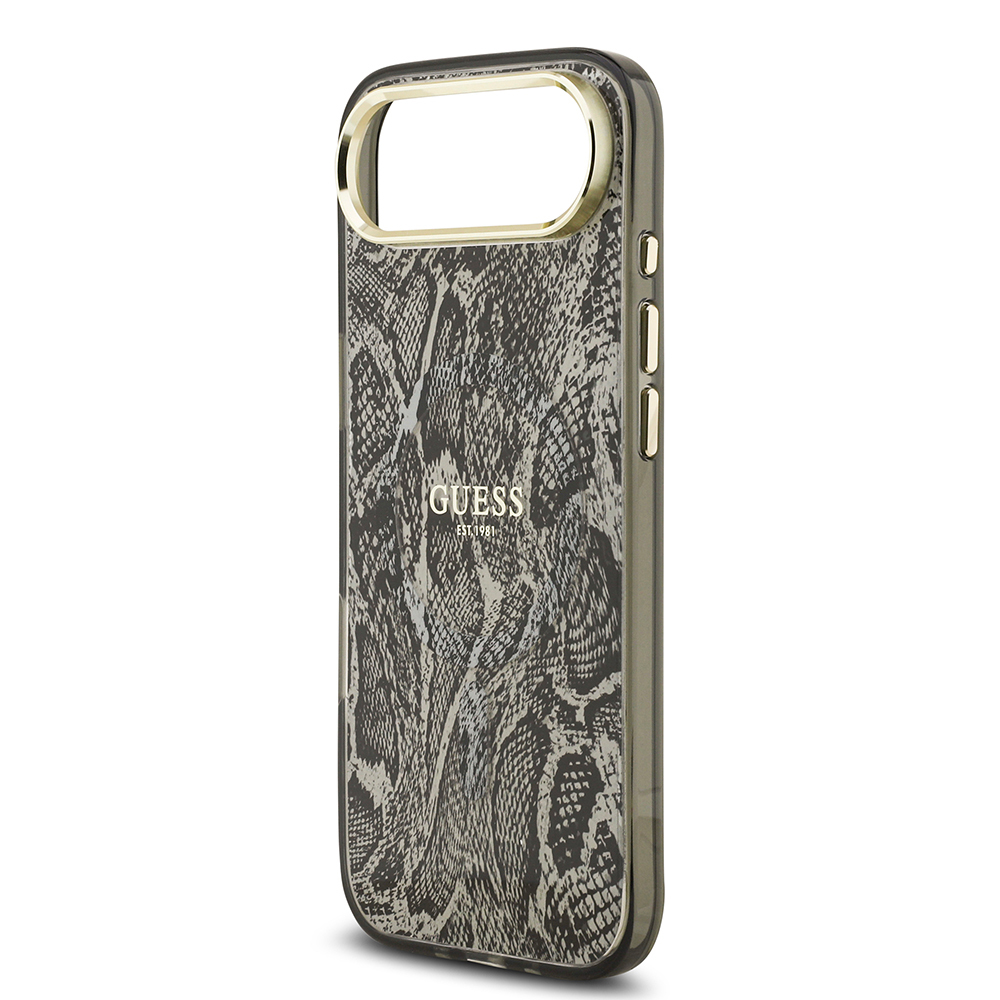 Apple iPhone 17 Air Uyumlu Kılıf Guess Orjinal Lisanslı M-safe Şarj Özellikli Yazı Logolu Python Desenli Kapak - 11