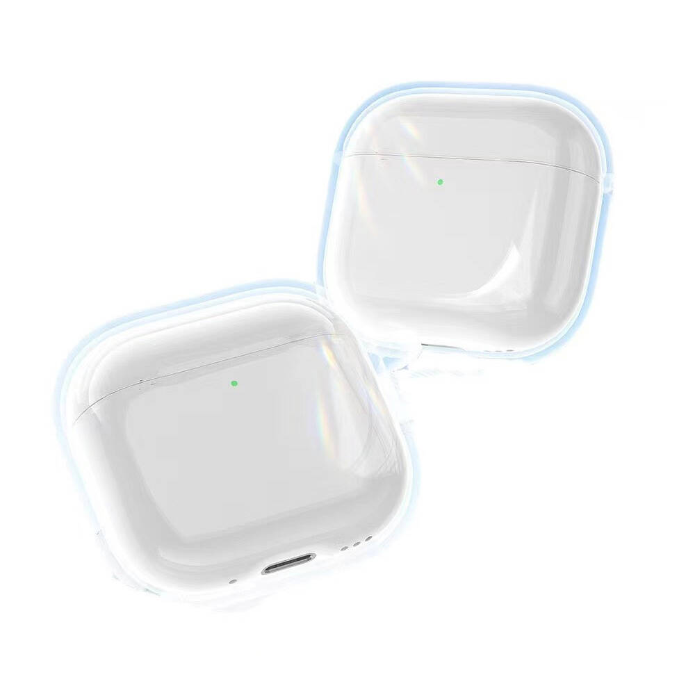 Apple Airpods Uyumlu 4 Kılıf Şeffaf Kristal Silikon Zore Airbag 14 Kılıf - 1