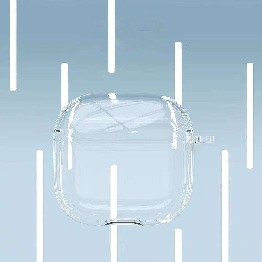 Apple Airpods Uyumlu 4 Kılıf Şeffaf Kristal Silikon Zore Airbag 14 Kılıf - 3