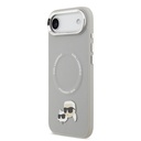 Apple iPhone 17 Air Uyumlu Kılıf Karl Lagerfeld Orjinal Lisanslı M-safe Şarj Özellikli Metal Kamera ve Buton Tasarımlı K&C PU Deri Kapak - 1