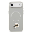 Apple iPhone 17 Air Uyumlu Kılıf Karl Lagerfeld Orjinal Lisanslı M-safe Şarj Özellikli Metal Kamera ve Buton Tasarımlı K&C PU Deri Kapak - 2
