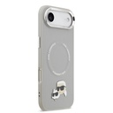 Apple iPhone 17 Air Uyumlu Kılıf Karl Lagerfeld Orjinal Lisanslı M-safe Şarj Özellikli Metal Kamera ve Buton Tasarımlı K&C PU Deri Kapak - 3