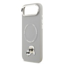 Apple iPhone 17 Air Uyumlu Kılıf Karl Lagerfeld Orjinal Lisanslı M-safe Şarj Özellikli Metal Kamera ve Buton Tasarımlı K&C PU Deri Kapak - 5