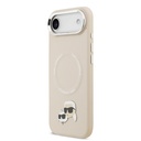 Apple iPhone 17 Air Uyumlu Kılıf Karl Lagerfeld Orjinal Lisanslı M-safe Şarj Özellikli Metal Kamera ve Buton Tasarımlı K&C PU Deri Kapak - 7