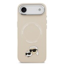 Apple iPhone 17 Air Uyumlu Kılıf Karl Lagerfeld Orjinal Lisanslı M-safe Şarj Özellikli Metal Kamera ve Buton Tasarımlı K&C PU Deri Kapak - 8