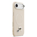 Apple iPhone 17 Air Uyumlu Kılıf Karl Lagerfeld Orjinal Lisanslı M-safe Şarj Özellikli Metal Kamera ve Buton Tasarımlı K&C PU Deri Kapak - 9