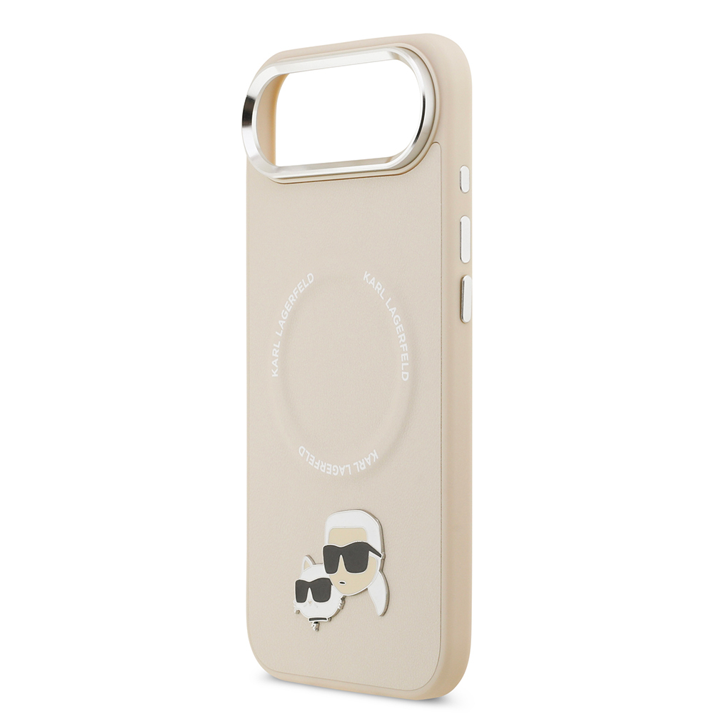 Apple iPhone 17 Air Uyumlu Kılıf Karl Lagerfeld Orjinal Lisanslı M-safe Şarj Özellikli Metal Kamera ve Buton Tasarımlı K&C PU Deri Kapak - 11
