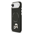 Apple iPhone 17 Air Uyumlu Kılıf Karl Lagerfeld Orjinal Lisanslı M-safe Şarj Özellikli Metal Kamera ve Buton Tasarımlı K&C PU Deri Kapak - 13