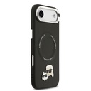 Apple iPhone 17 Air Uyumlu Kılıf Karl Lagerfeld Orjinal Lisanslı M-safe Şarj Özellikli Metal Kamera ve Buton Tasarımlı K&C PU Deri Kapak - 15