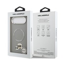 Apple iPhone 17 Air Uyumlu Kılıf Karl Lagerfeld Orjinal Lisanslı M-safe Şarj Özellikli Metal Kamera ve Buton Tasarımlı K&C PU Deri Kapak - 19