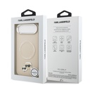 Apple iPhone 17 Air Uyumlu Kılıf Karl Lagerfeld Orjinal Lisanslı M-safe Şarj Özellikli Metal Kamera ve Buton Tasarımlı K&C PU Deri Kapak - 20
