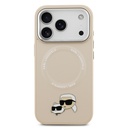 Apple iPhone 17 Pro Uyumlu Kılıf Karl Lagerfeld Orjinal Lisanslı M-safe Şarj Özellikli Metal Kamera ve Buton Tasarımlı K&C PU Deri Kapak - 2