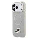 Apple iPhone 17 Pro Uyumlu Kılıf Karl Lagerfeld Orjinal Lisanslı M-safe Şarj Özellikli Metal Kamera ve Buton Tasarımlı K&C PU Deri Kapak - 13