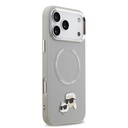 Apple iPhone 17 Pro Uyumlu Kılıf Karl Lagerfeld Orjinal Lisanslı M-safe Şarj Özellikli Metal Kamera ve Buton Tasarımlı K&C PU Deri Kapak - 15