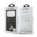 Apple iPhone 17 Pro Uyumlu Kılıf Karl Lagerfeld Orjinal Lisanslı M-safe Şarj Özellikli Metal Kamera ve Buton Tasarımlı K&C PU Deri Kapak - 20