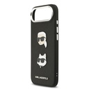 Apple iPhone 17 Air Uyumlu Kılıf Karl Lagerfeld Orjinal Lisanslı Metal Logolu K&C Heads Pin Kapak - 5