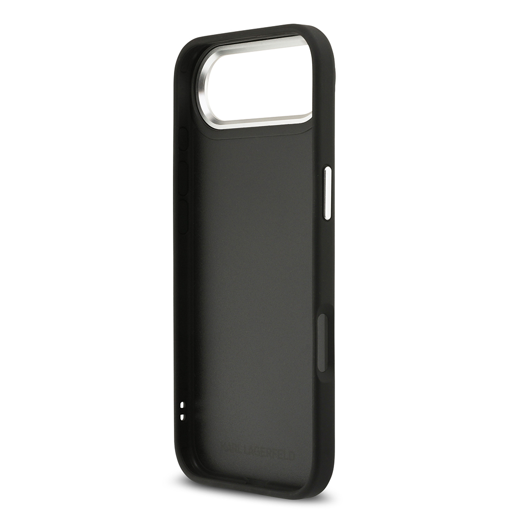 Apple iPhone 17 Air Uyumlu Kılıf Karl Lagerfeld Orjinal Lisanslı Metal Logolu K&C Heads Pin Kapak - 6