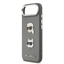 Apple iPhone 17 Air Uyumlu Kılıf Karl Lagerfeld Orjinal Lisanslı Metal Logolu K&C Heads Pin Kapak - 11