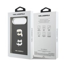 Apple iPhone 17 Air Uyumlu Kılıf Karl Lagerfeld Orjinal Lisanslı Metal Logolu K&C Heads Pin Kapak - 13