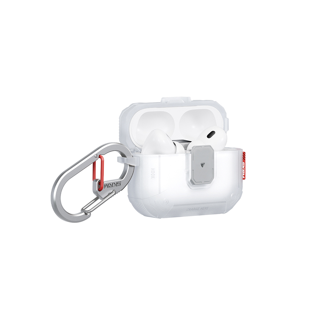 Apple Airpods Pro 3 Uyumlu Kılıf Airbagli Yivli Köşe Kilit Tasarımlı 360 Derece Koruma Skinarma Mecha LE Kılıf - 4