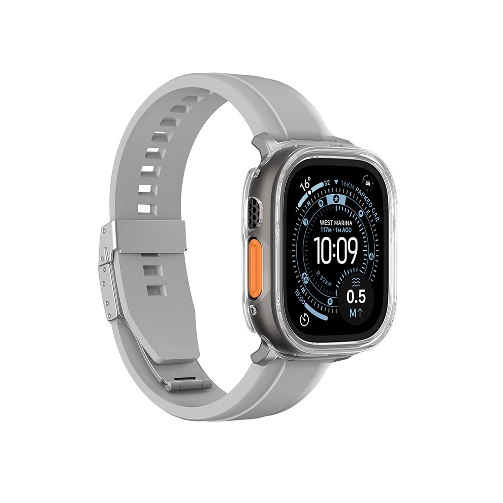 Apple Watch Ultra 49mm Uyumlu Amazingthing Radix Minimal FullGuard Sert PC Kasa ve Ekran Koruyucu - 7
