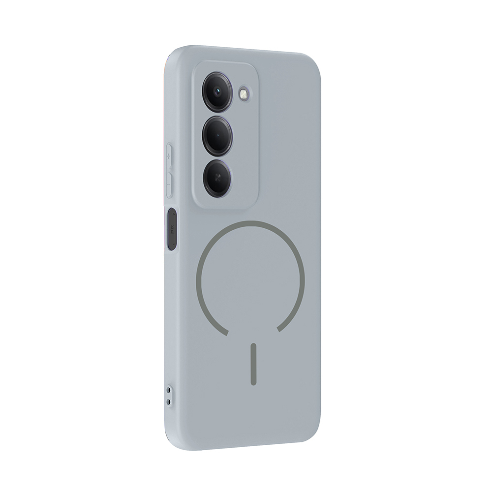 Xiaomi Redmi 15 Uyumlu Kılıf M-safe Şarj Özellikli Zore Meta Kapak - 13