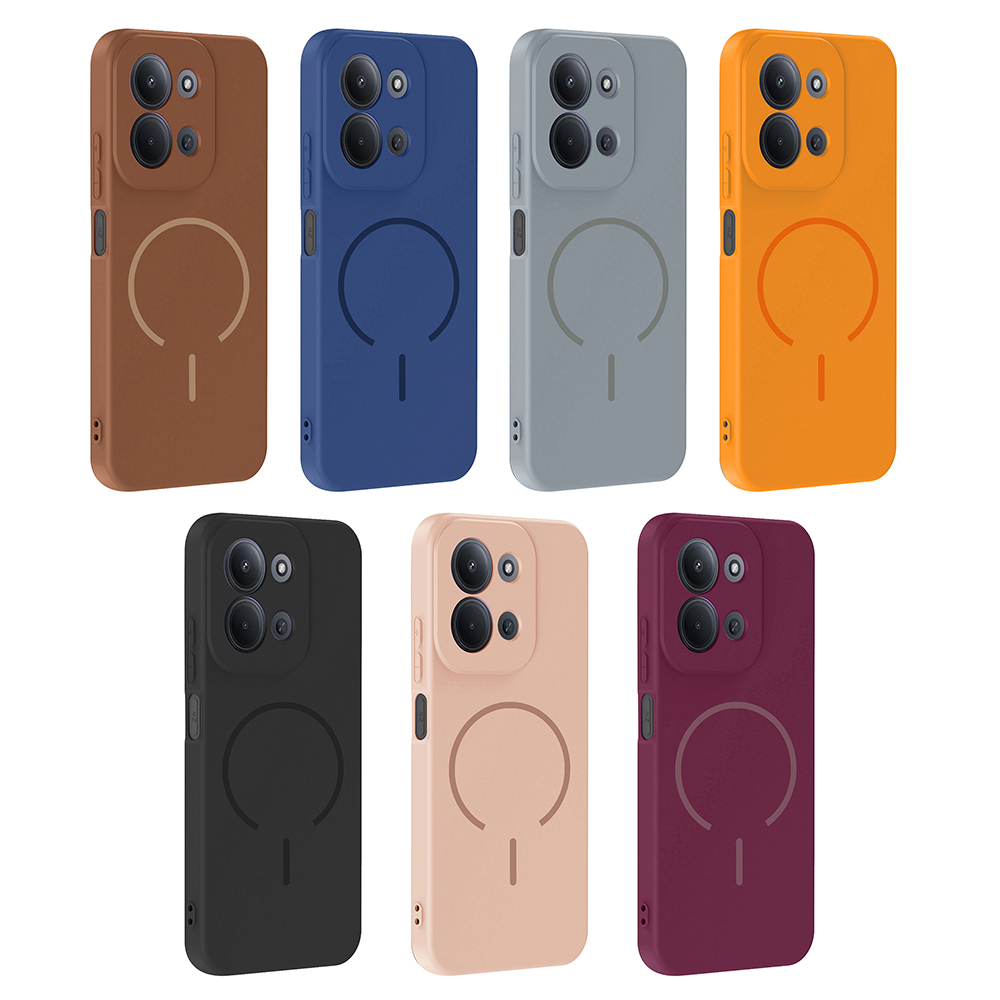 Xiaomi Redmi 15C Uyumlu Kılıf M-safe Şarj Özellikli Zore Meta Kapak - 15